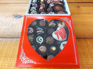 Assorted Chocolates Heart Window Half Pound Box